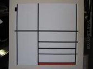 Composition In Black And Red