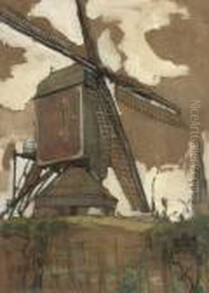 Post Mill At Veghel - view 1