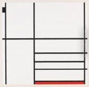Nach - Composizione Con Rosso E Nero by Piet Mondrian