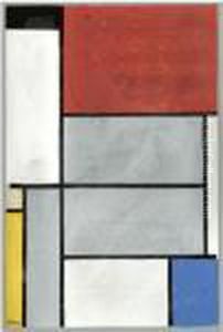 Composition With Black, Red, Grey, Yellow And Blue by Piet Mondrian