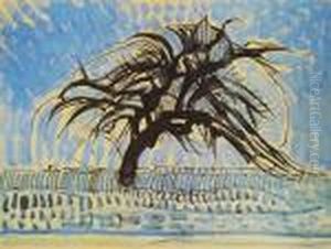 L'arbre Bleu by Piet Mondrian