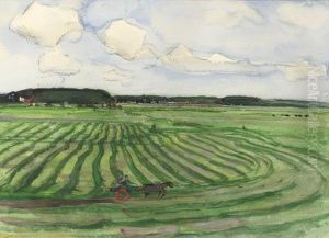 Landscape With Mowed Field Ii