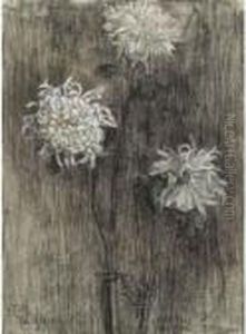 Three Chysanthemums by Piet Mondrian