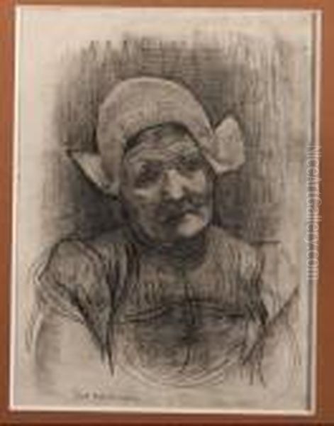 Head Of A Woman, With Polkamuts - view 1