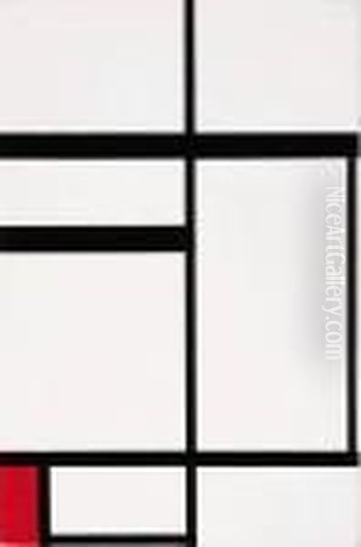 Composition With Red, Black And White - view 1