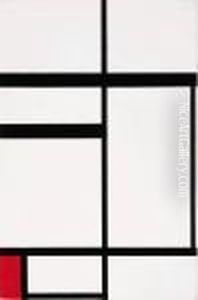 Composition With Red, Black And White by Piet Mondrian