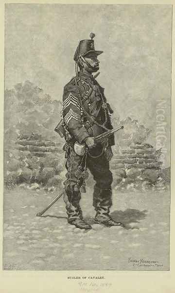 A bugler of cavalry in the Mexican Army - view 1