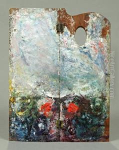 Palette Aux Deux Taches Rouges by Claude Oscar Monet