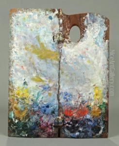 Palette Aux Taches Jaunes by Claude Oscar Monet