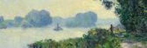Le Chemin De Halage A Granval by Claude Oscar Monet