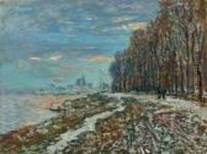 La Promenade D'argenteuil,
Unsoir D'hiver by Claude Oscar Monet