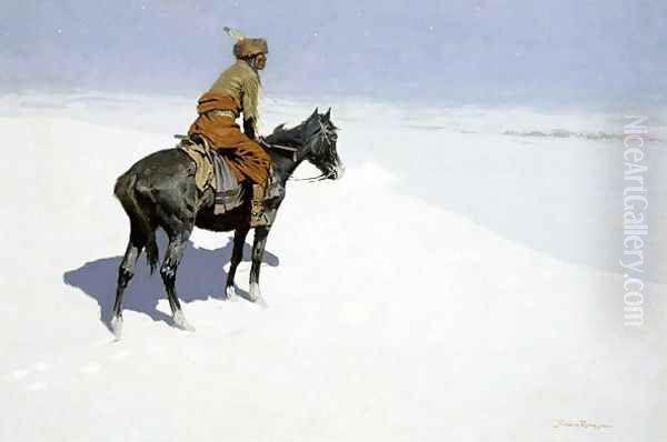 The Scout, Friends or Foes by Frederic Remington