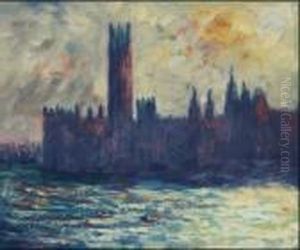 London. Houses Of Parliament by Claude Oscar Monet