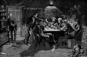 A Quarrel over Cards-A Sketch From a New Mexican Ranch by Frederic Remington