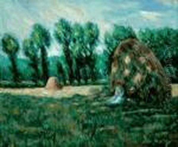 Haystacks, Evening Effect - view 1