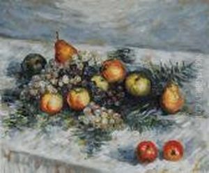Pears And Grapes by Claude Oscar Monet