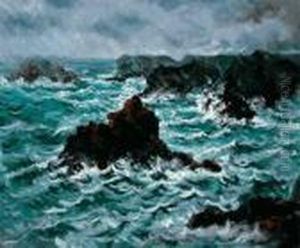 The Belle-ile Rocks by Claude Oscar Monet