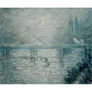 Boating On River Epte by Claude Oscar Monet