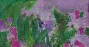 Les Iris Ii(fragment) by Claude Oscar Monet
