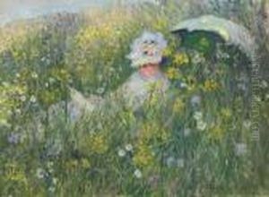 Dans La Prairie by Claude Oscar Monet