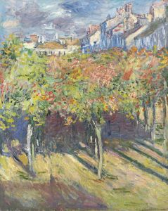 Les Tilleuls A Poissy by Claude Oscar Monet