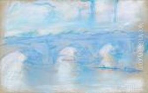 Waterloo Bridge by Claude Oscar Monet