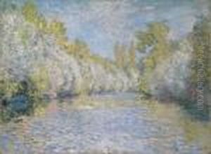 L'yerres Pres De Montgeron by Claude Oscar Monet