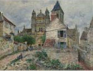 Property From The Collection Of Paul R. And Mary Haas
L'eglise De Vetheuil by Claude Oscar Monet