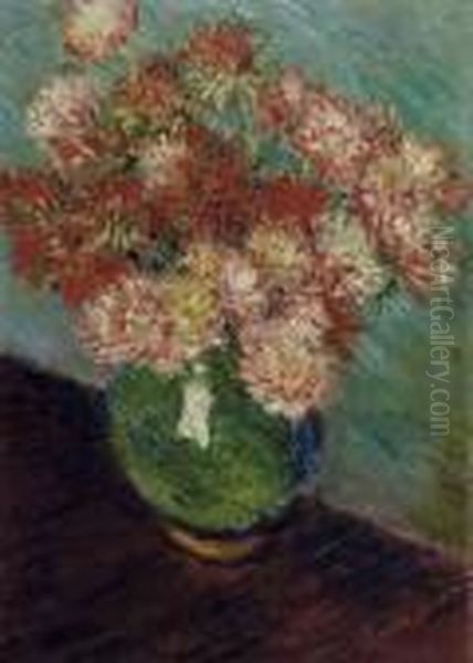 Vase De Chrysanthemes - view 1