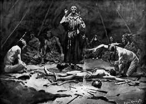 The Missionary and the Medicine Man by Frederic Remington