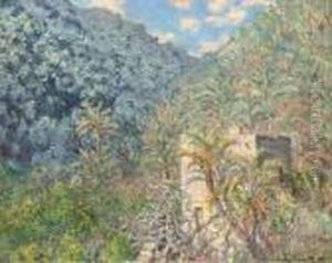 Oliviers Et Palmiers, Vallee De Sasso by Claude Oscar Monet