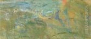 Etude De Nympheas by Claude Oscar Monet