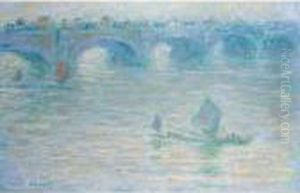 Waterloo Bridge by Claude Oscar Monet