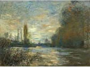 Le Petit Bras De La Seine A Argenteuil by Claude Oscar Monet