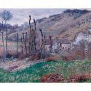 Val De Falaise En Hiver by Claude Oscar Monet
