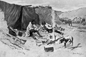 Half-Breed Horse Thieves of the Northwest by Frederic Remington