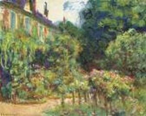 La Maison De L'artiste A Giverny by Claude Oscar Monet