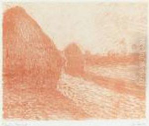 Meules by Claude Oscar Monet
