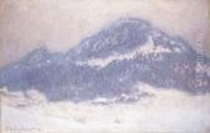 Mont Kolsaas, Temps Brumeux by Claude Oscar Monet