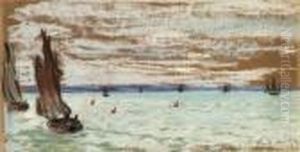 Au Large (open Sea) by Claude Oscar Monet