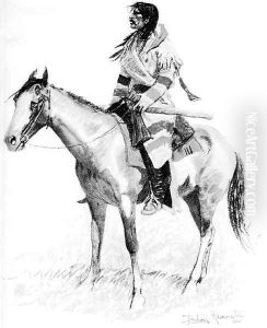 An Indian Scout by Frederic Remington