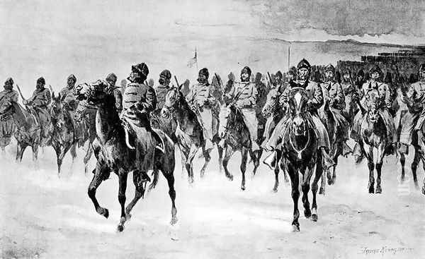 Miles's Army at Pine Ridge - view 1