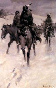 On the Trail by Frederic Remington
