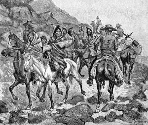 The Indians We Met by Frederic Remington