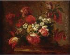Still Life Of Flowers In A Bowl by Jean-Baptiste Monnoyer