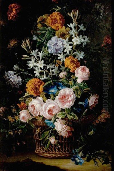 Flowers In A Basket - view 1