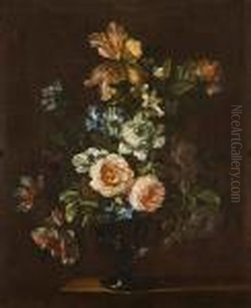 A Still Life Of Flowers In A Vase - view 1