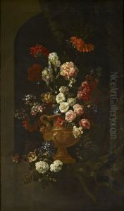 Still Life With Flowers In A Vase by Jean-Baptiste Monnoyer