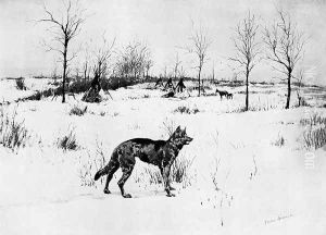 The Hungry Winter by Frederic Remington