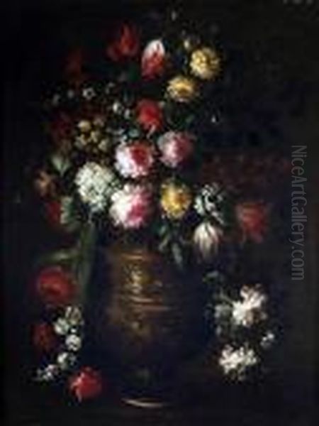 Still Life Of Flowers In An Urn - view 1